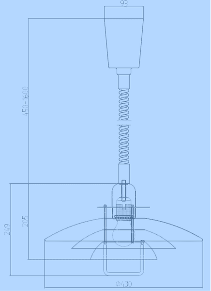 Hovedbilde Belid - Primus II pendel Hvit/messing Ø430mm