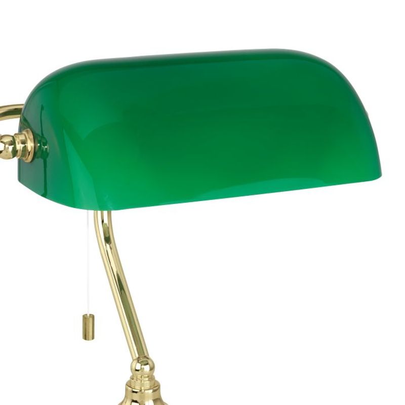 Eglo Banker bordlampe, Messing/Grønn