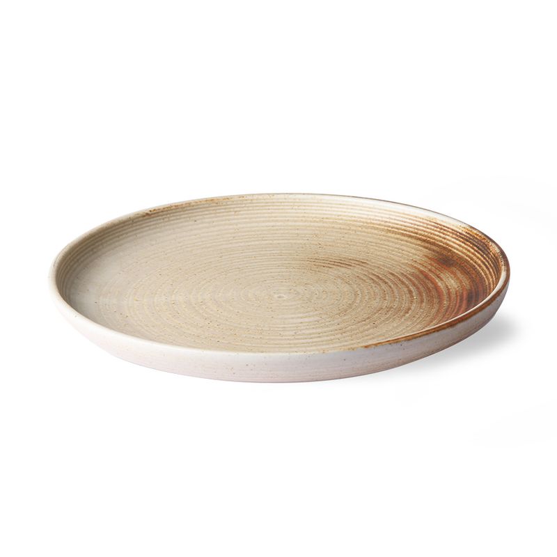 HK Living Chef Ceramics Tallerken, Cream/Brown