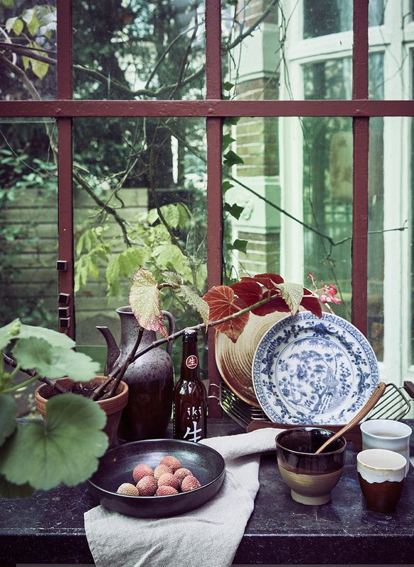 HK Living Home Chef Ceramics Dyptallerken, Rustikk Sort