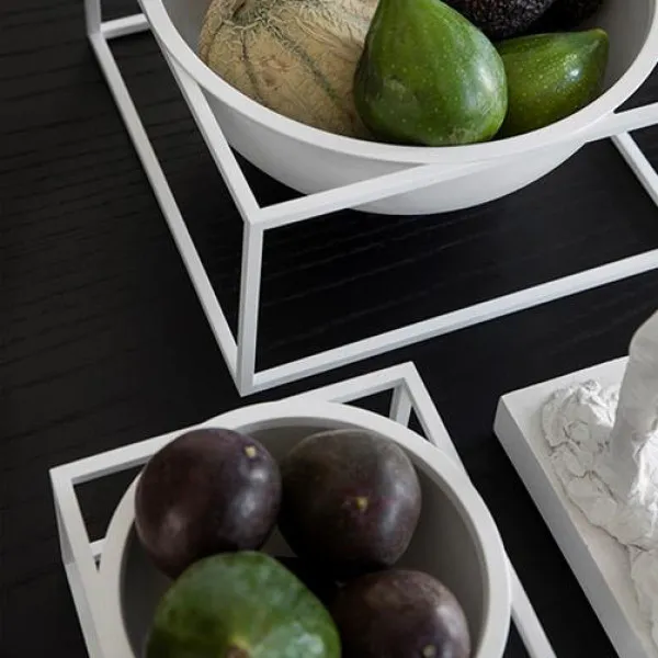 Hovedbilde By Lassen Kubus Bowl Centerpiece Liten, Hvit