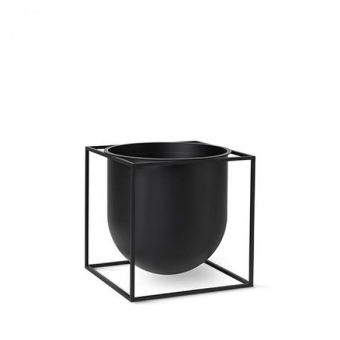 Hovedbilde By Lassen Kubus Flowerpot Blomsterpotte 23, Svart