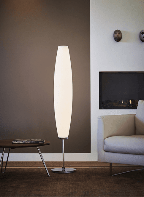Hovedbilde Herstal Zenta Gulvlampe, Opal/Krom