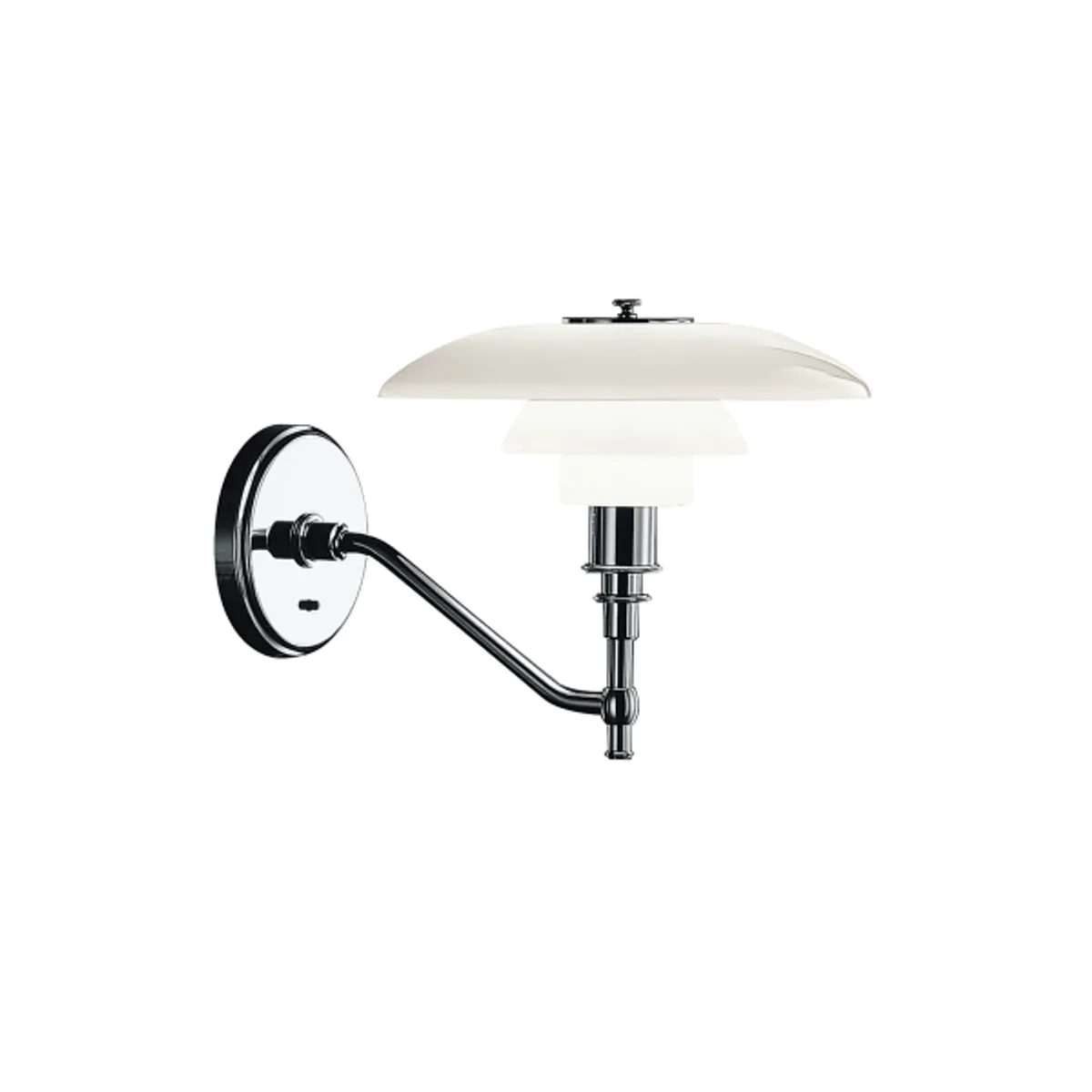 Louis Poulsen PH 3/2 Vegglampe, Krom