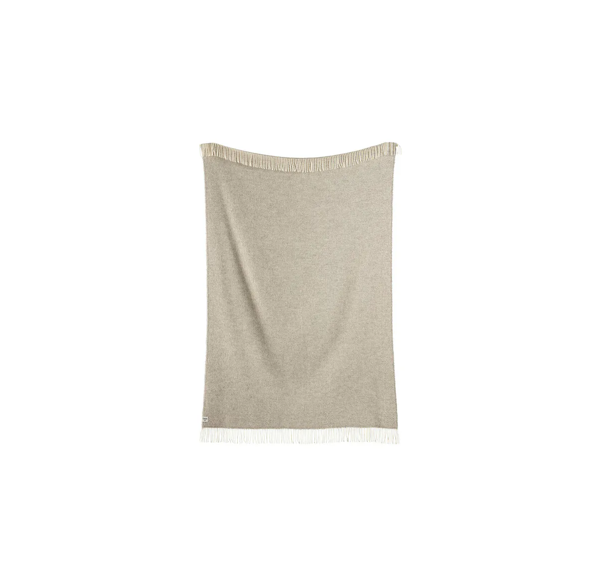 Røros Tweed Kattefot Pledd, Light Grey