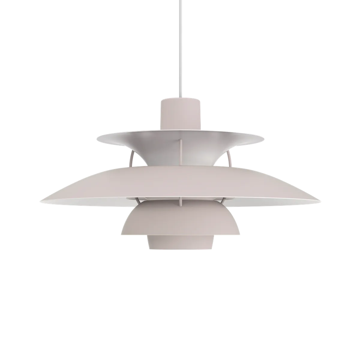 Louis Poulsen PH 5 Pendel, Monochrome Oyster Grey