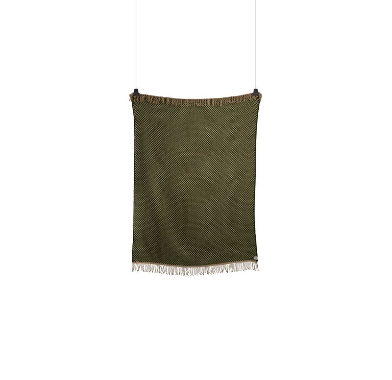 Røros Tweed Isak Pledd, Green Meadow