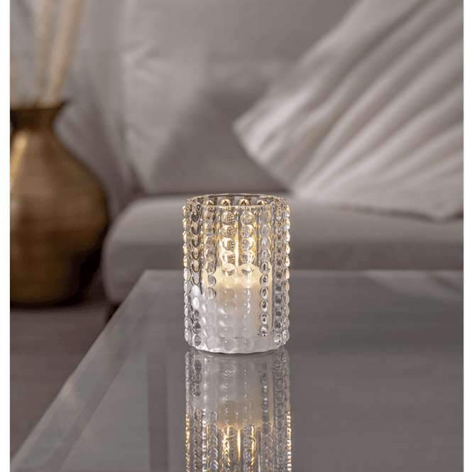 Hovedbilde Flamme Dotty LED Kubbelys 13cm