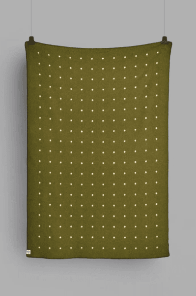 Hovedbilde Røros Pastille Green Moss Throw 135x200cm