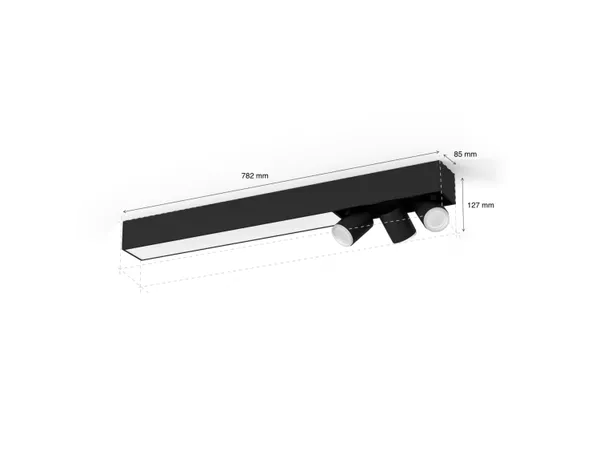 Hovedbilde Philips Hue Centris Taklampe 3 Spot, Sort