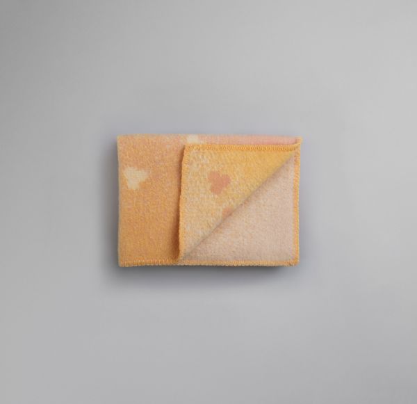 Hovedbilde Røros Tweed Melvin Barnepledd, Lyserosa/gul