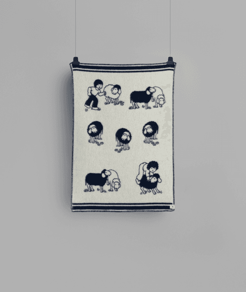 Hovedbilde Røros Tweed - Sau blue half size