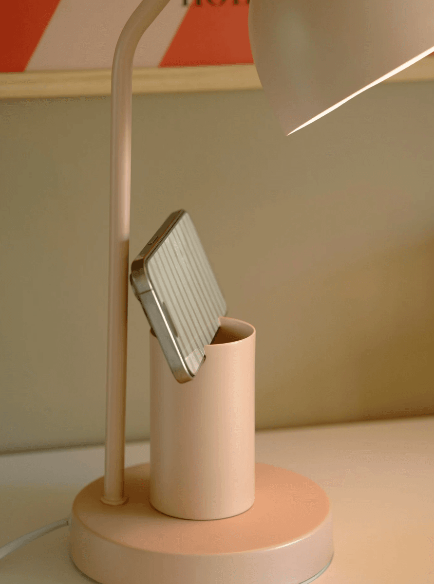 Nordlux Devone Bordlampe, Støvet rosa