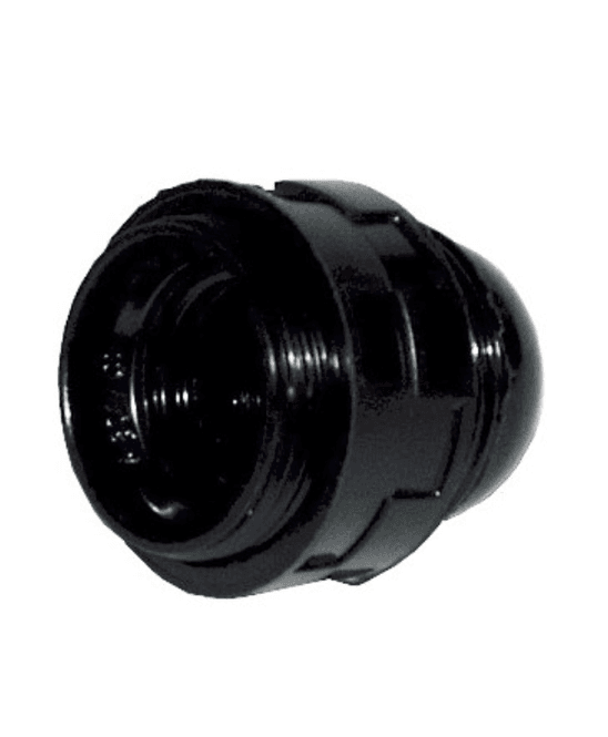 Hovedbilde LAMPEHOLDER E27 UTV.GJENGET MED 2 RINGER SORT BLISTER