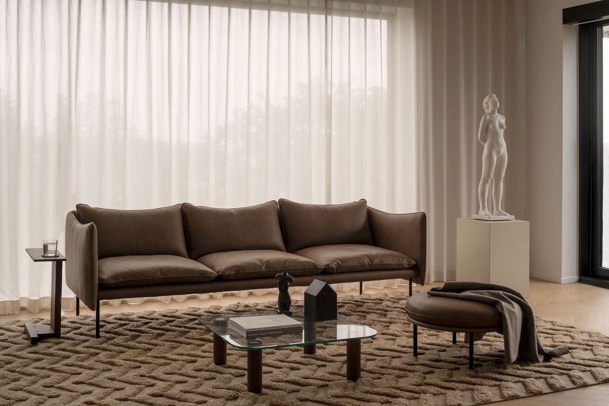 Fogia Tiki 3 Seter Sofa, Vintage Tabacco