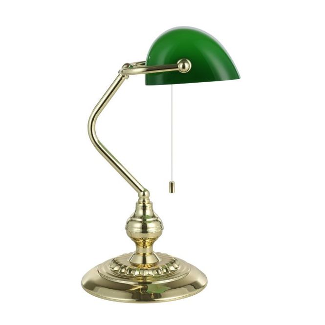 Hovedbilde Eglo Banker bordlampe, Messing/Grønn