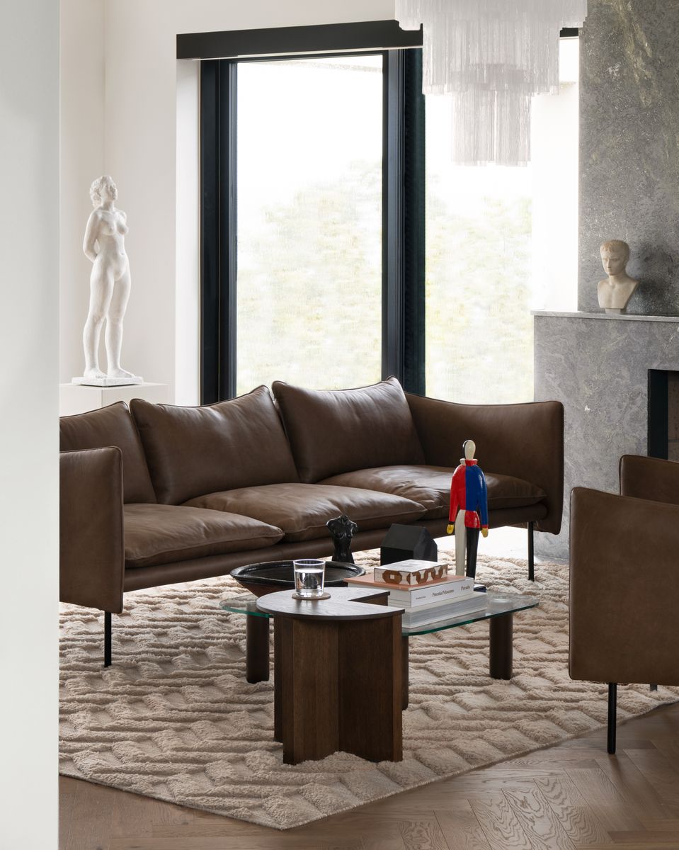 Fogia Tiki 3 Seter Sofa, Vintage Tabacco