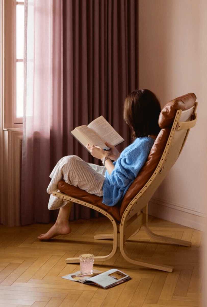 Siesta Classic Elmotique Høy Rygg, Cognac, estimert 4 - 6 ukers levering