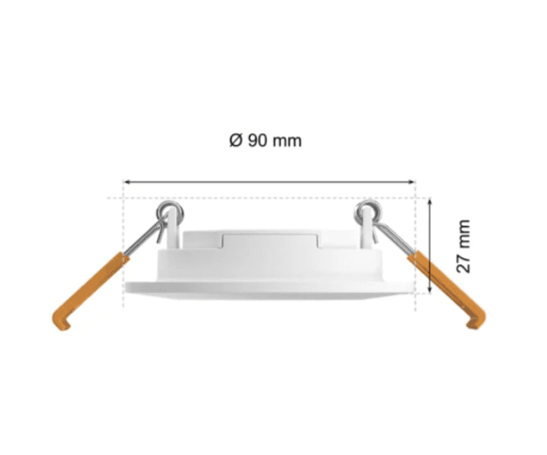 Hovedbilde Hue White and color ambiance Slim innfelt spotlight 90 mm, trepaking